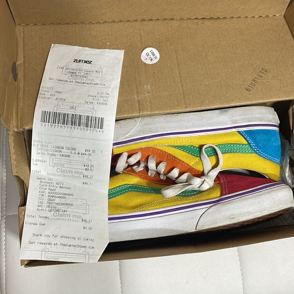 Old Skool Vans Rainbow color Size 6.5 - Picture 10 of 12